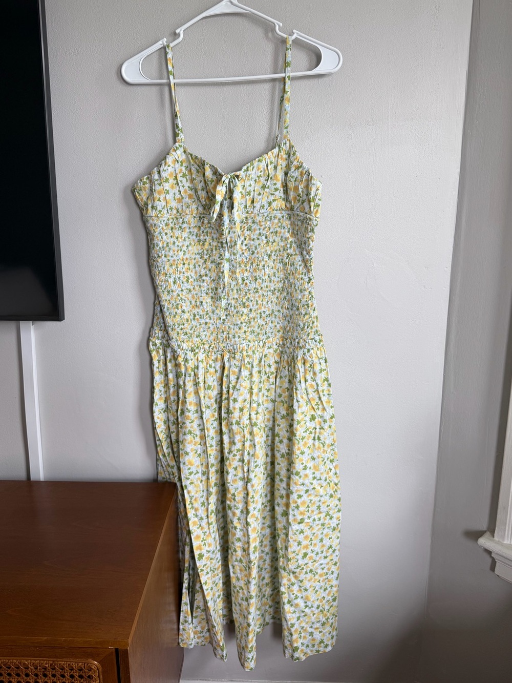 NWT FREE PEOPLE Lavender Daze Dress Green Floral Print M - Picture 7 of 12